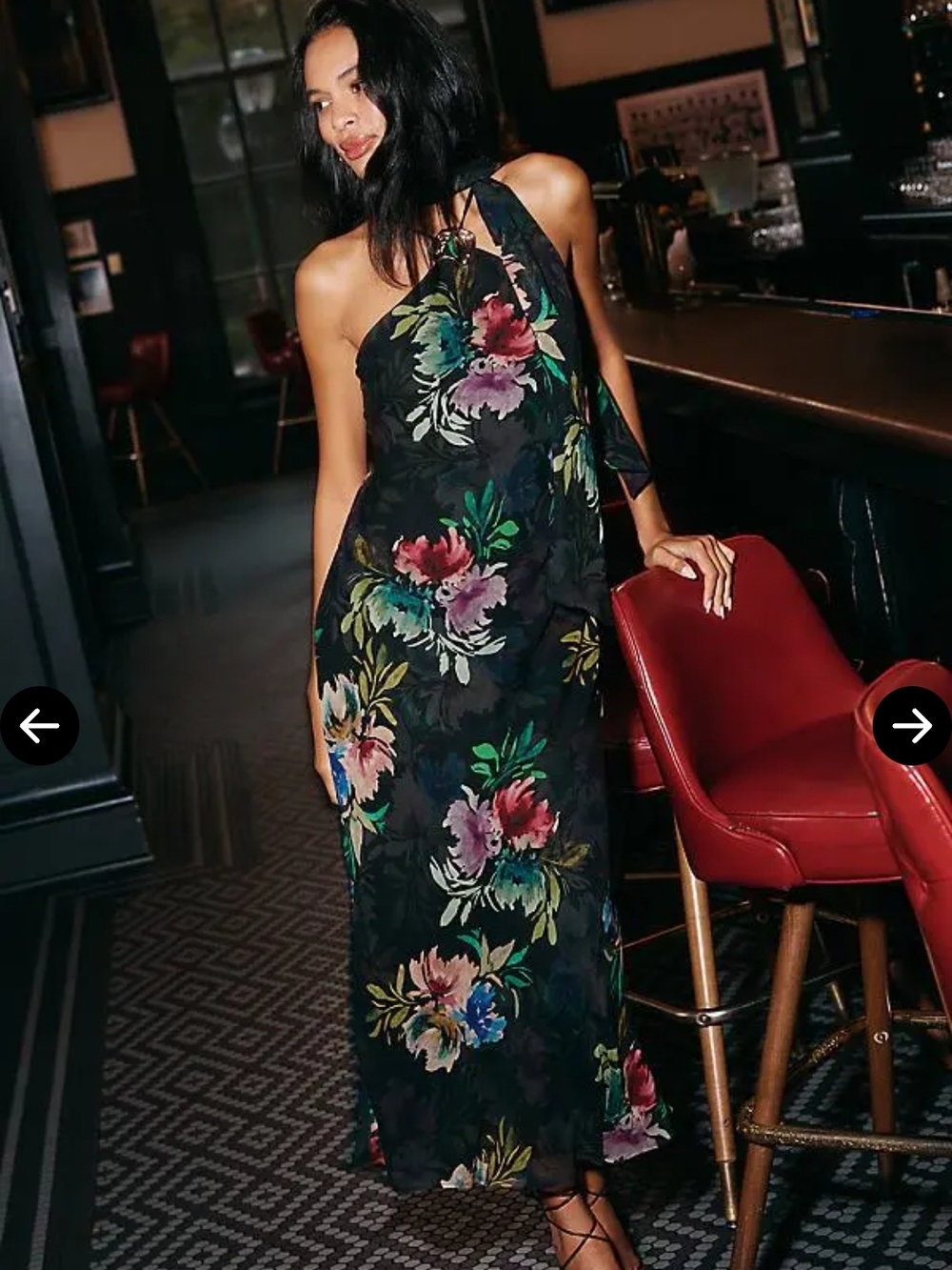 By Anthropologie Hardware Halter Scarf Slip Maxi Dress